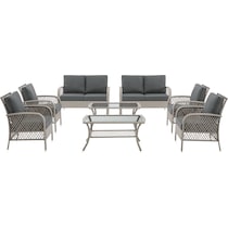 edenton gray outdoor loveseat set   