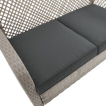 edenton gray outdoor loveseat set   