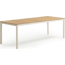 edgartown light brown outdoor dining table   