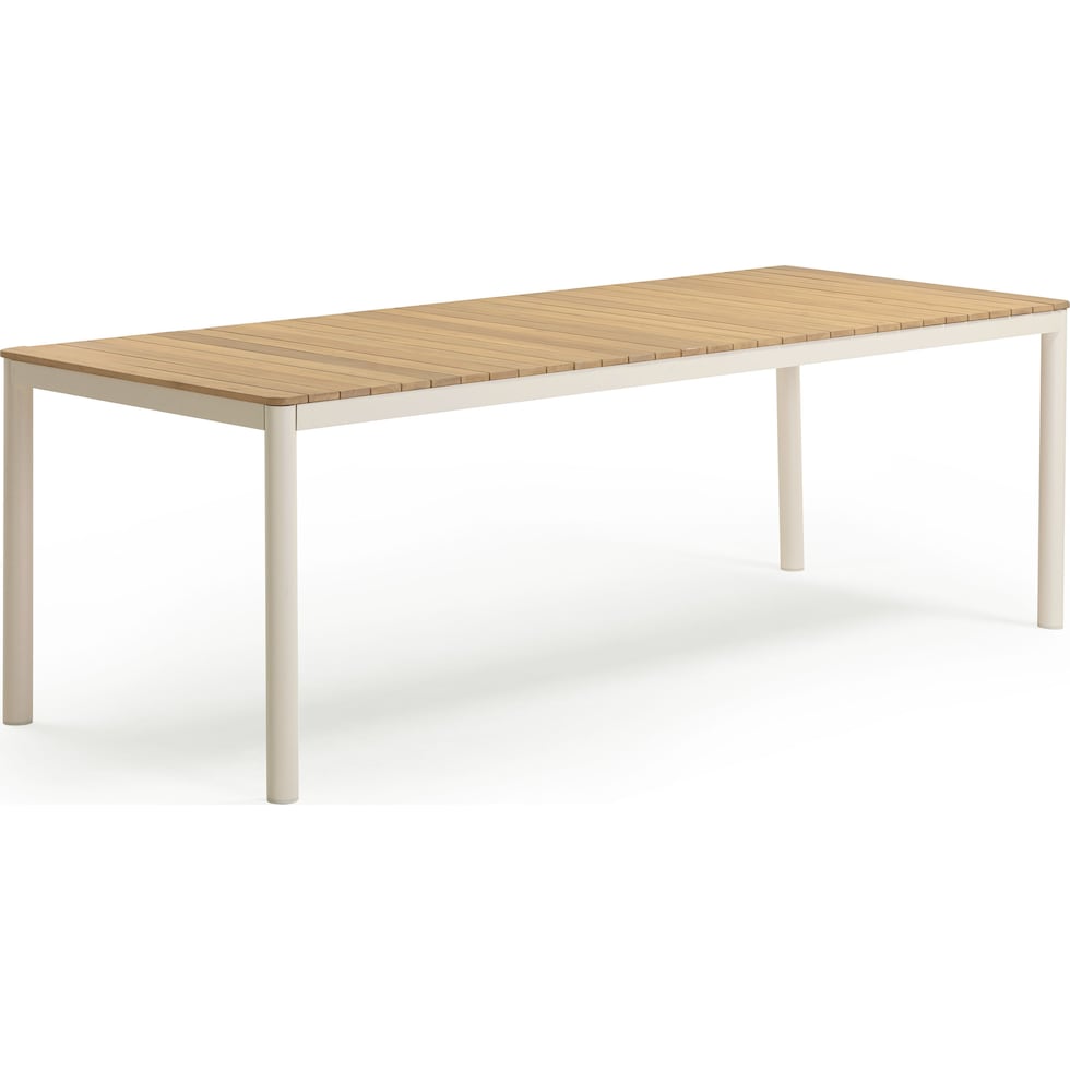 edgartown light brown outdoor dining table   