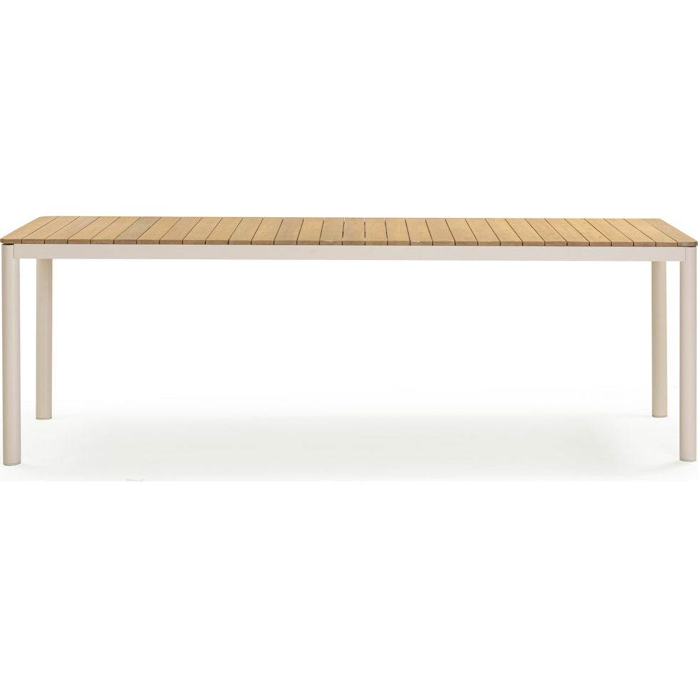 edgartown light brown outdoor dining table   