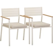 edgartown white outdoor chair set   