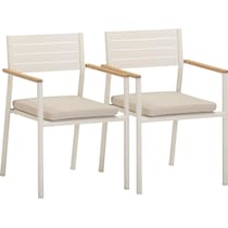 edgartown white outdoor chair set   