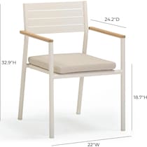 edgartown white outdoor chair set   