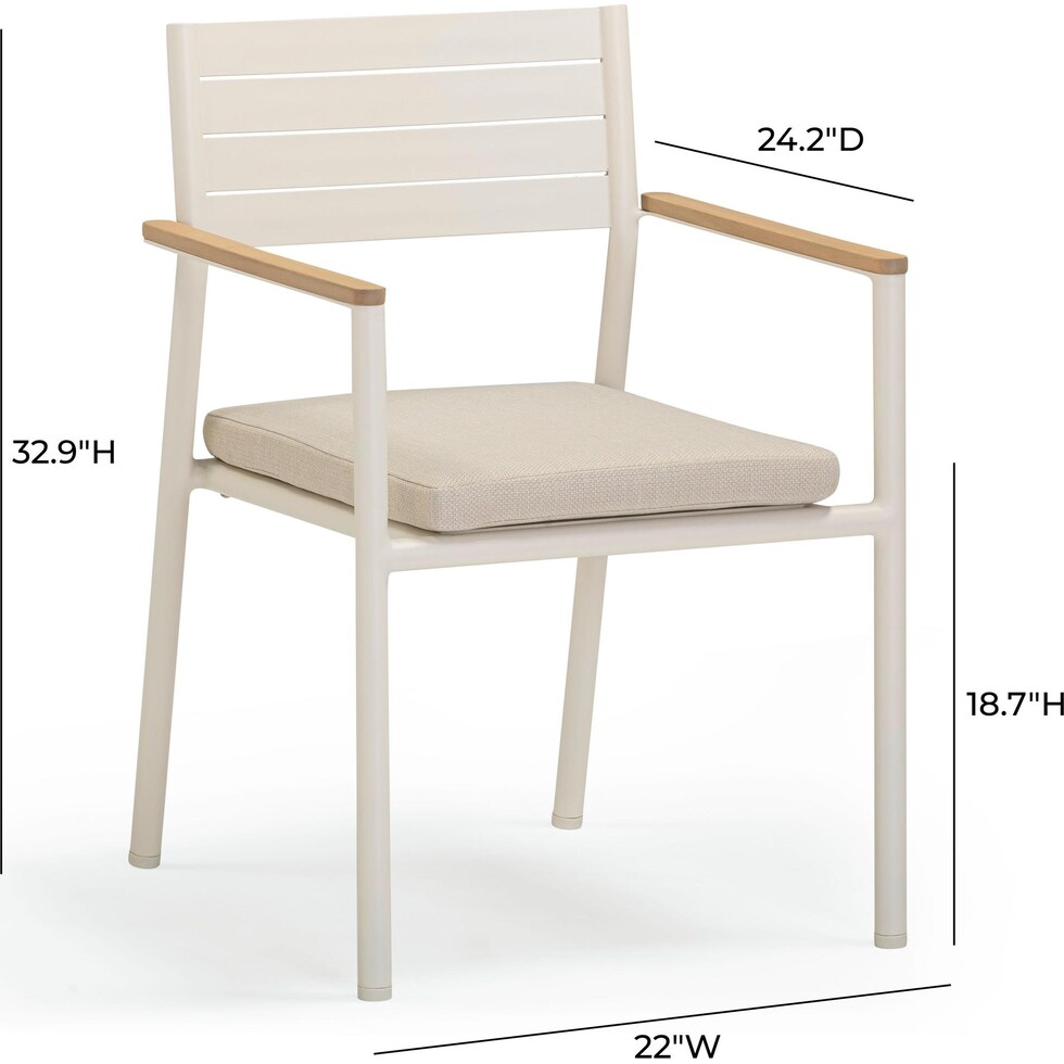 edgartown white outdoor chair set   