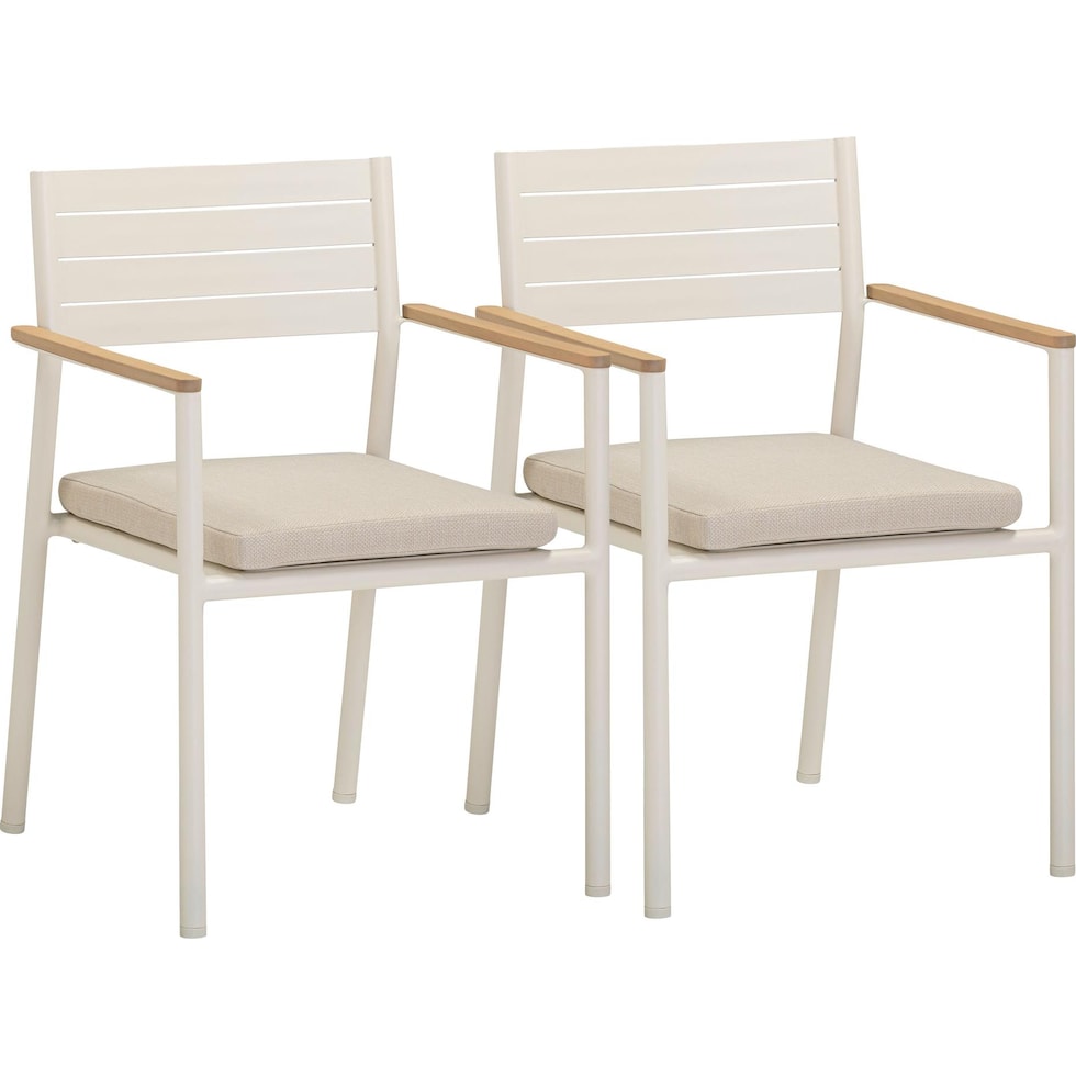edgartown white outdoor chair set   