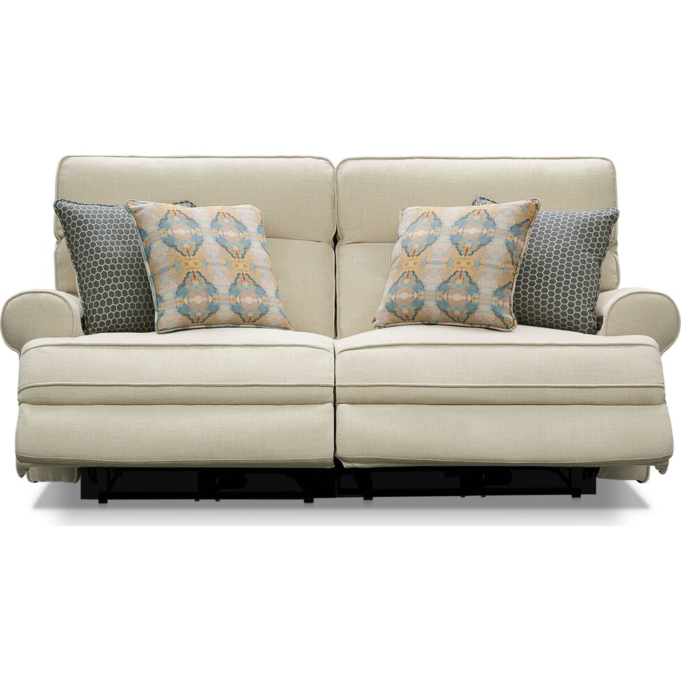 edgehill light brown  pc power reclining sofa   