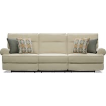 edgehill light brown  pc power reclining sofa   