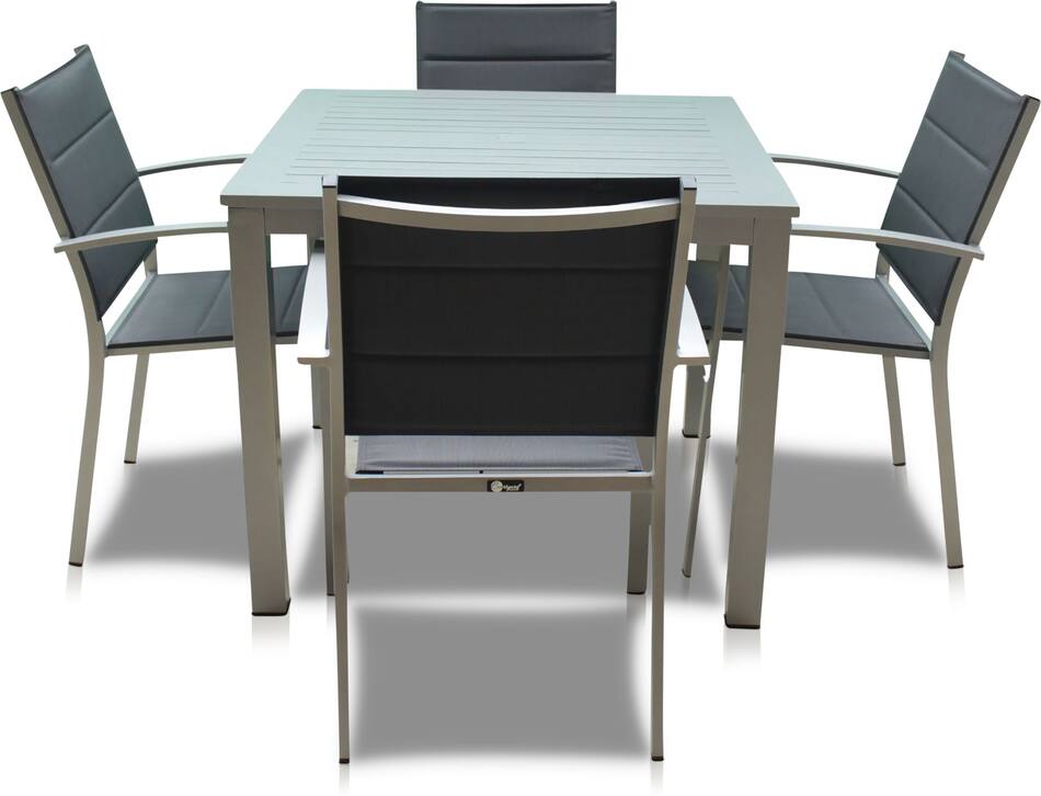 Edgewater Outdoor Square Dining Table and 4 Chairs American Signature