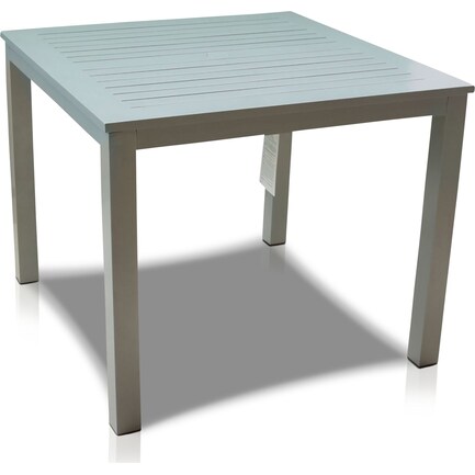 Edgewater Outdoor Square Dining Table - Gray