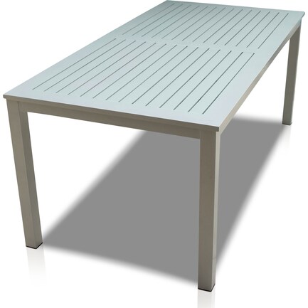 Edgewater Outdoor Rectangular Dining Table - Gray