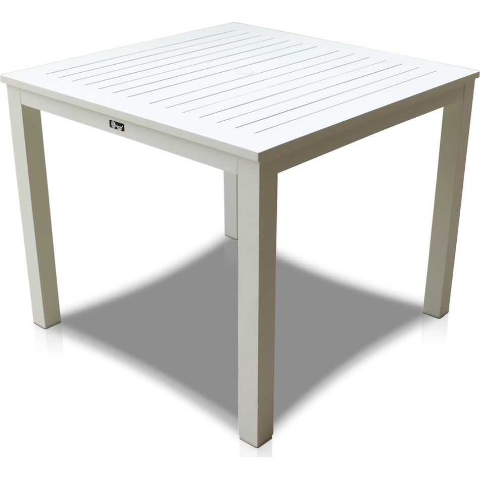 edgewater navy and white outdoor dinette   