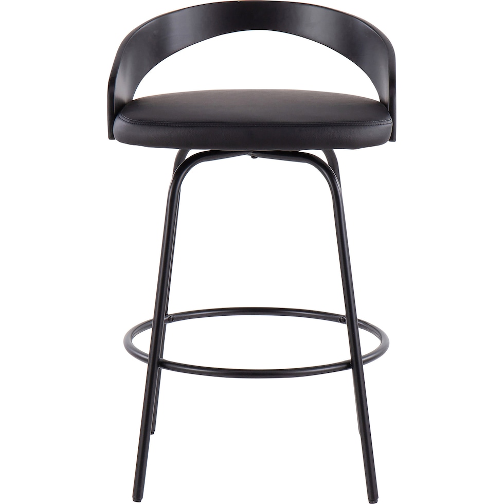 edinburgh black counter height stool   