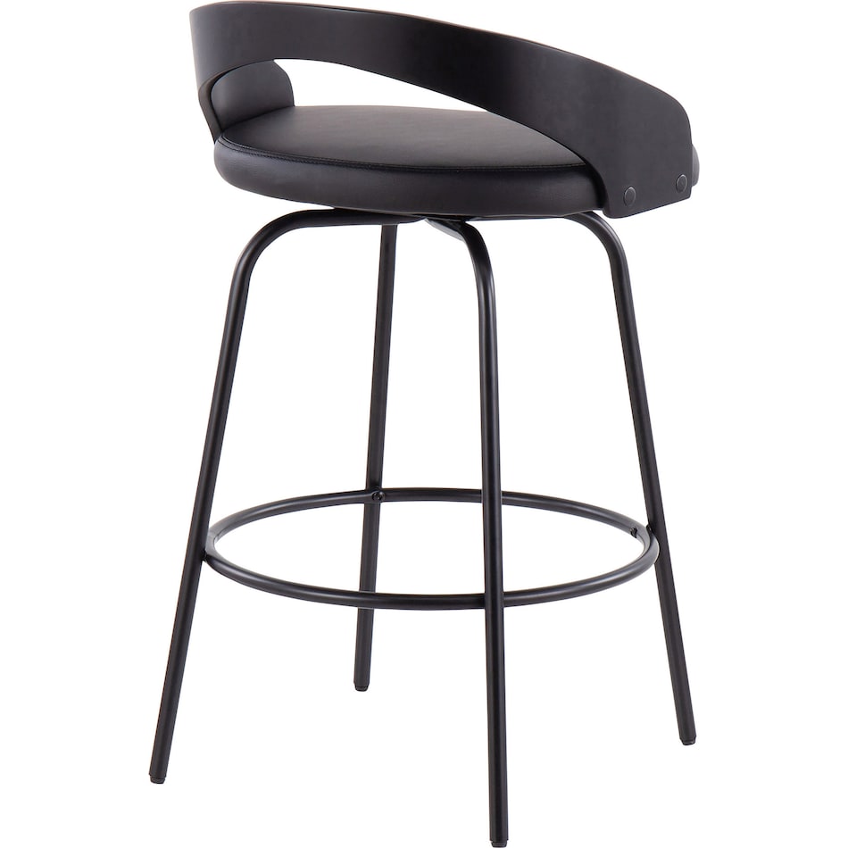 edinburgh black counter height stool   