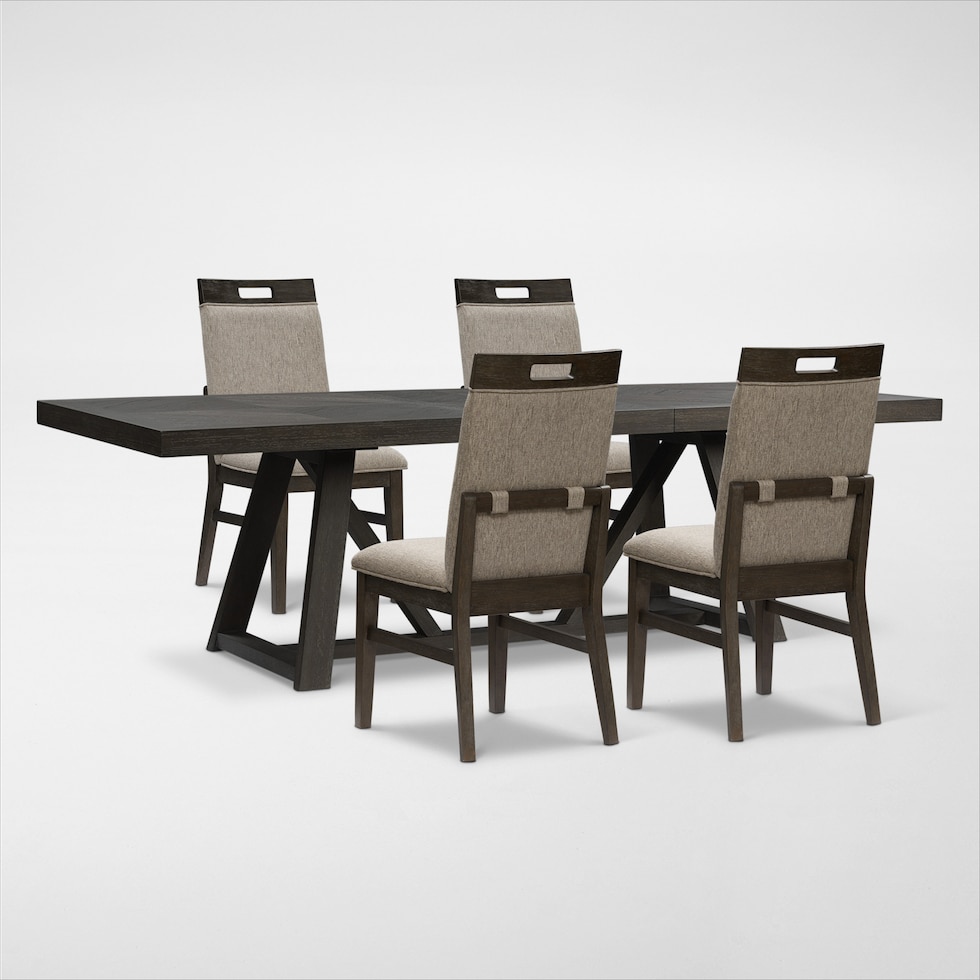 edison dark brown  pc dining room web   