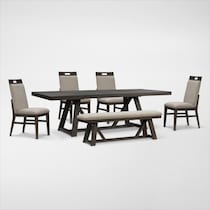 edison dark brown  pc dining room web   