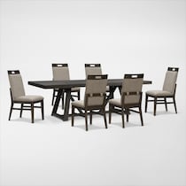 edison dark brown  pc dining room web   