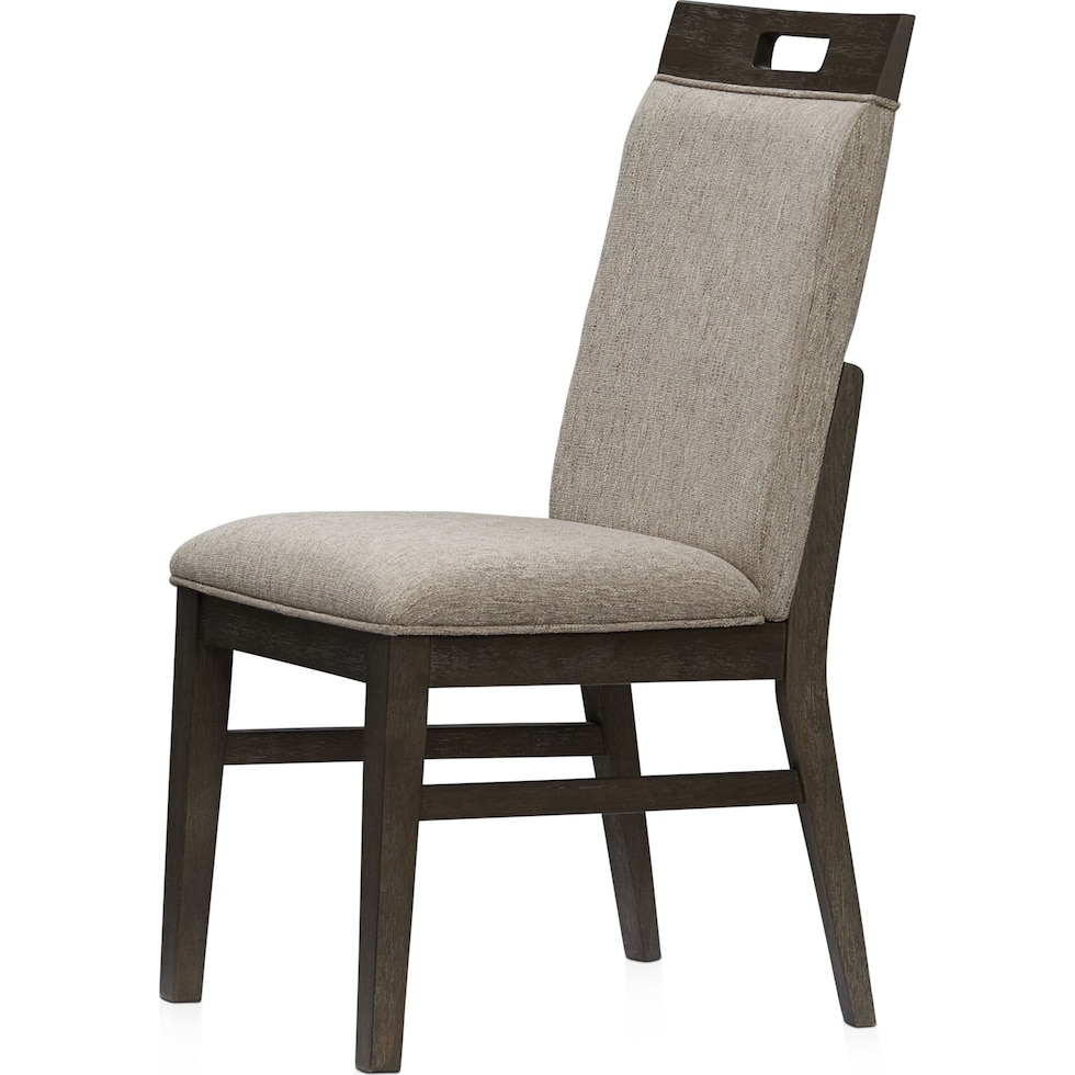 edison dark brown dining chair   