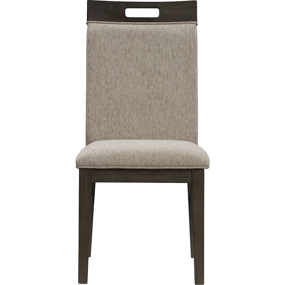 edison dark brown dining chair   