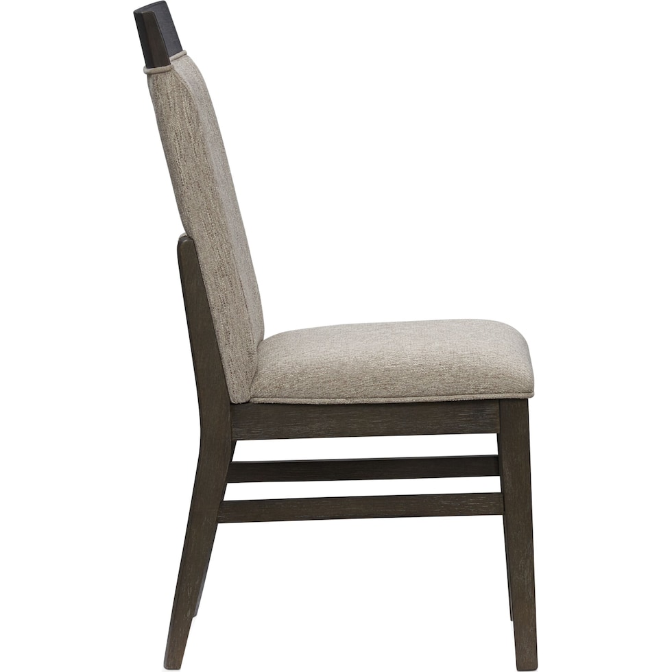 edison dark brown dining chair   