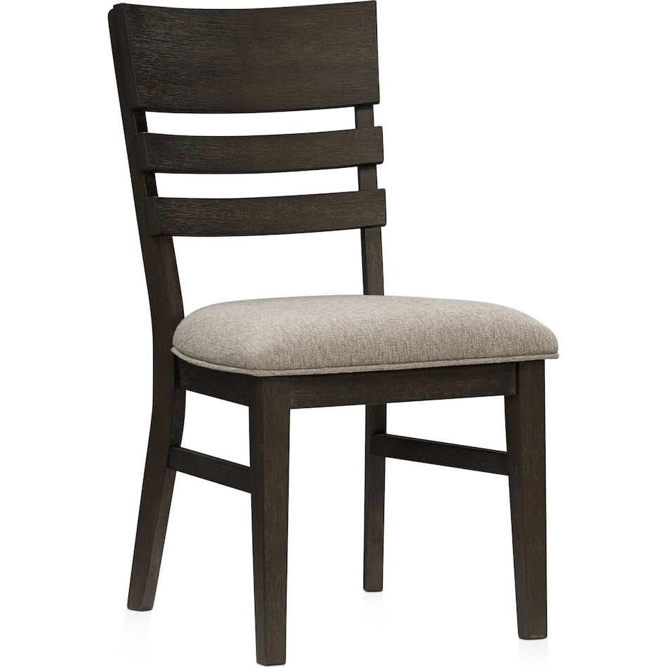 edison dark brown dining chair   