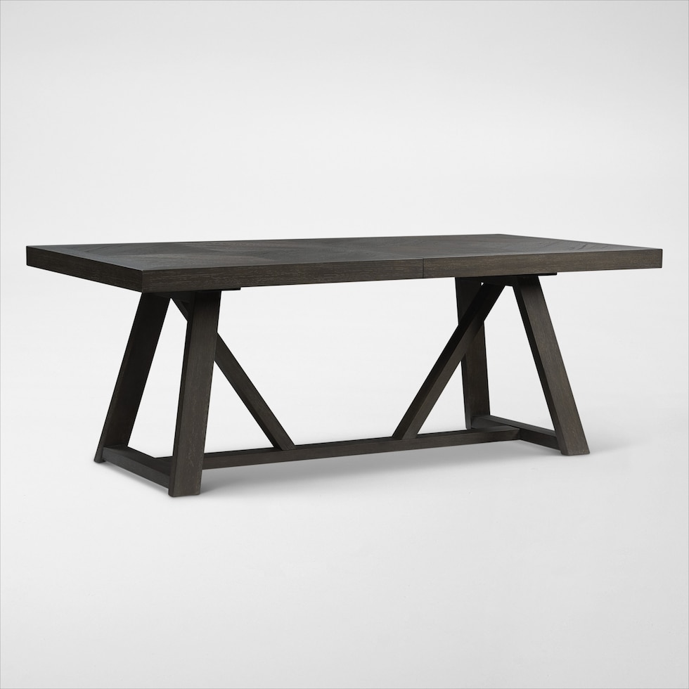 edison dark brown dining table web   