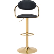 edith black bar stool   