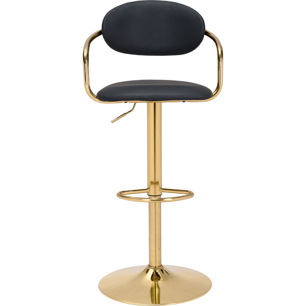 edith black bar stool   