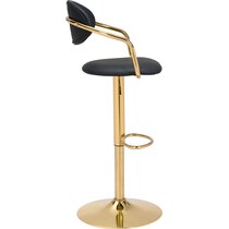 edith black bar stool   