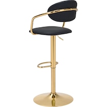 edith black bar stool   