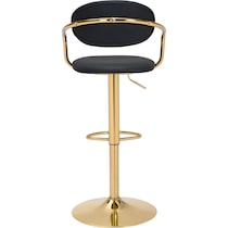 edith black bar stool   
