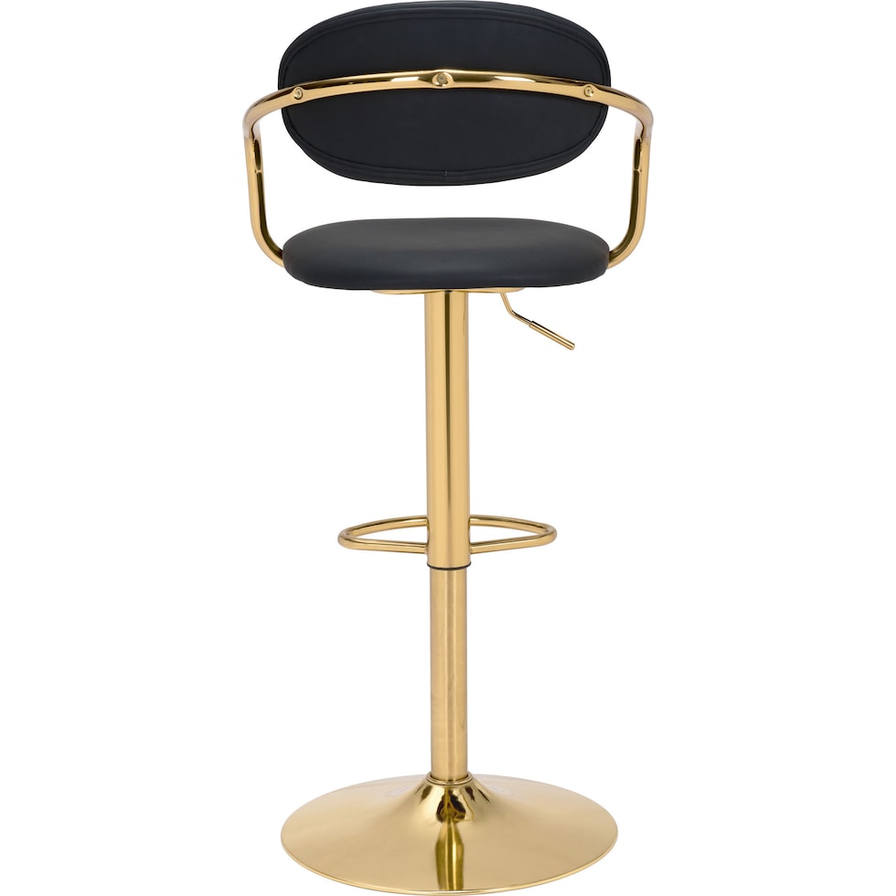 edith black bar stool   