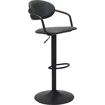 edith black bar stool   