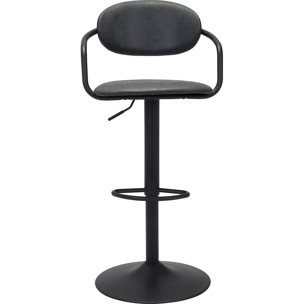 edith black bar stool   