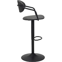 edith black bar stool   