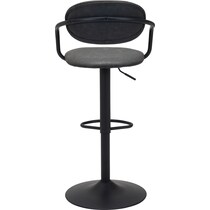 edith black bar stool   