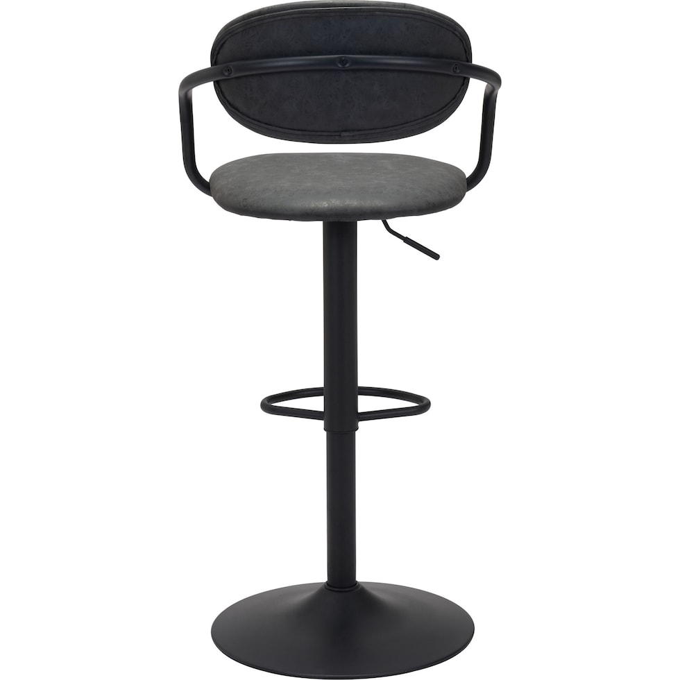 edith black bar stool   