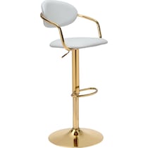 edith white bar stool   