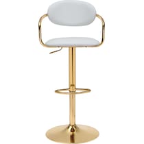 edith white bar stool   