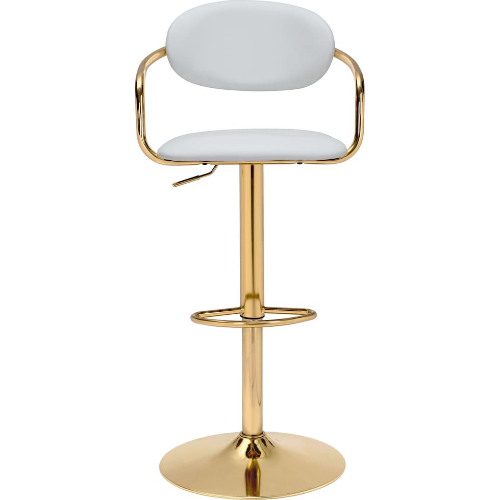 edith white bar stool   