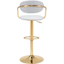 edith white bar stool   