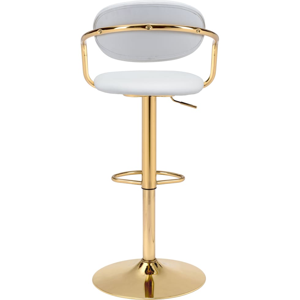 edith white bar stool   