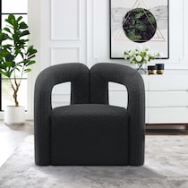 edmonda black accent chair   