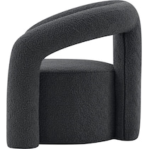 edmonda black accent chair   