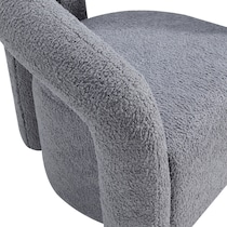 edmonda gray accent chair   