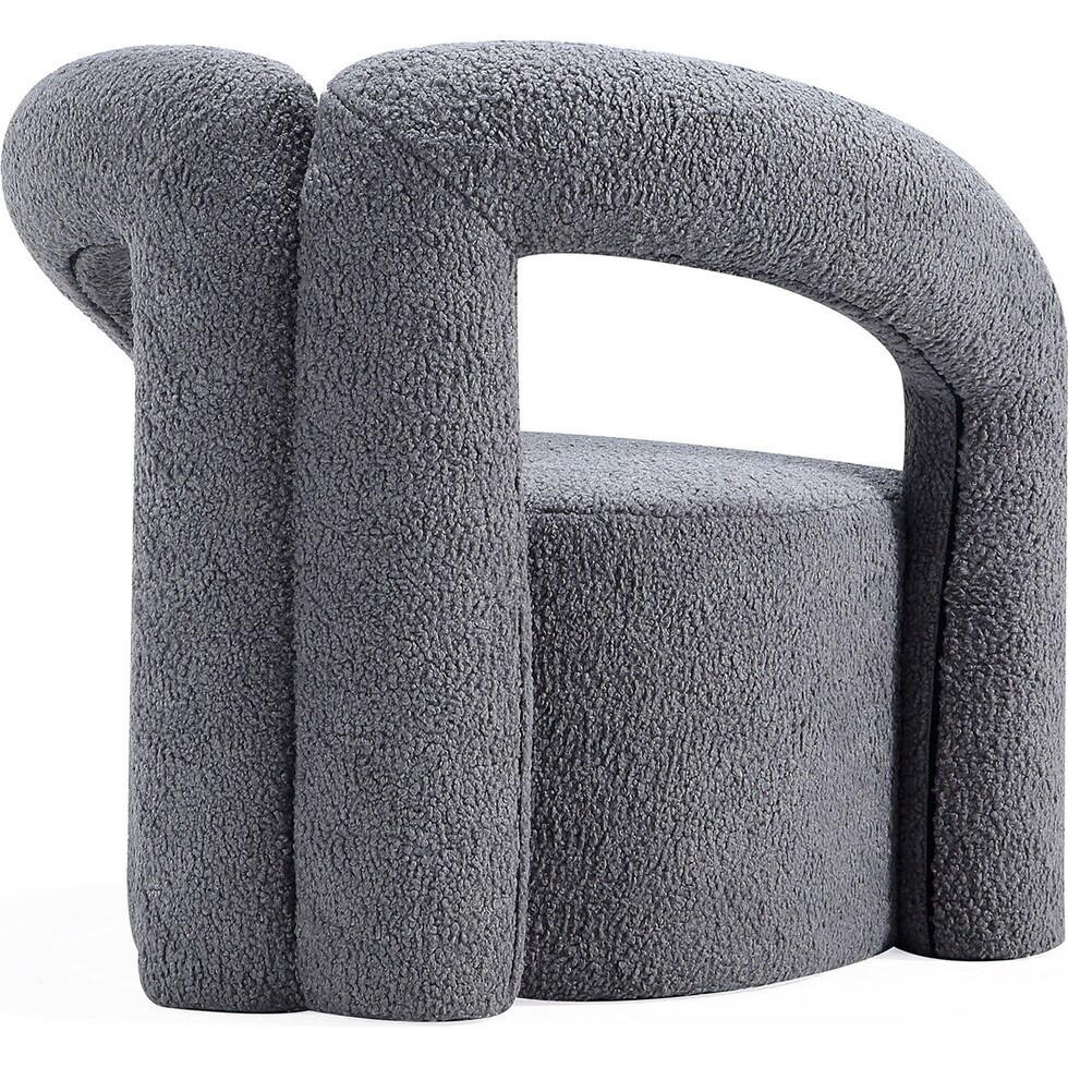 edmonda gray accent chair   