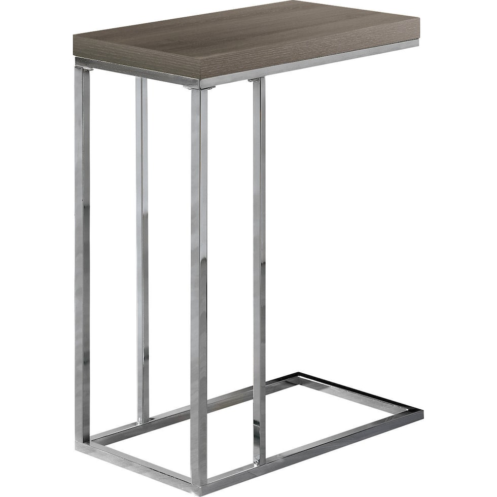 edmund brown chrome chairside table   