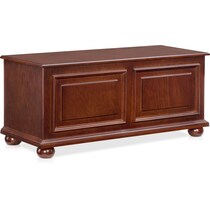 edson dark brown accent chest   
