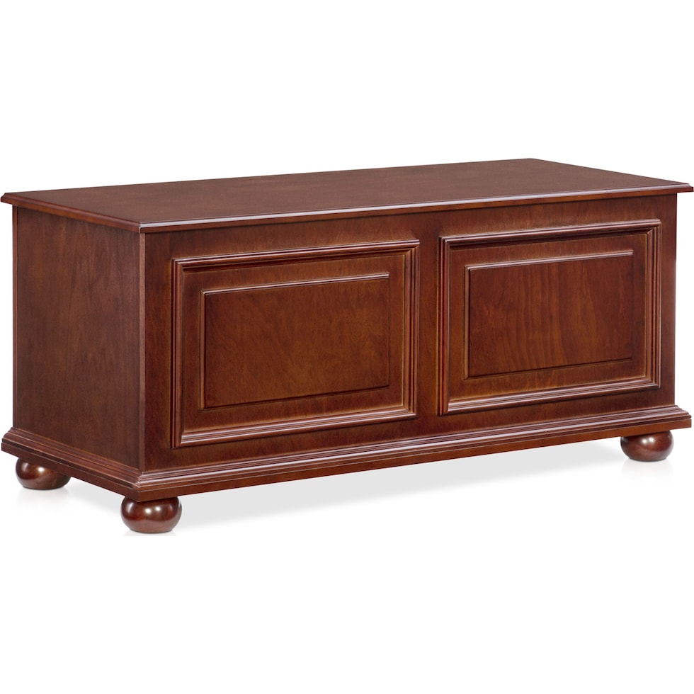 edson dark brown accent chest   