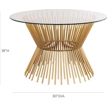 edwin gold coffee table   